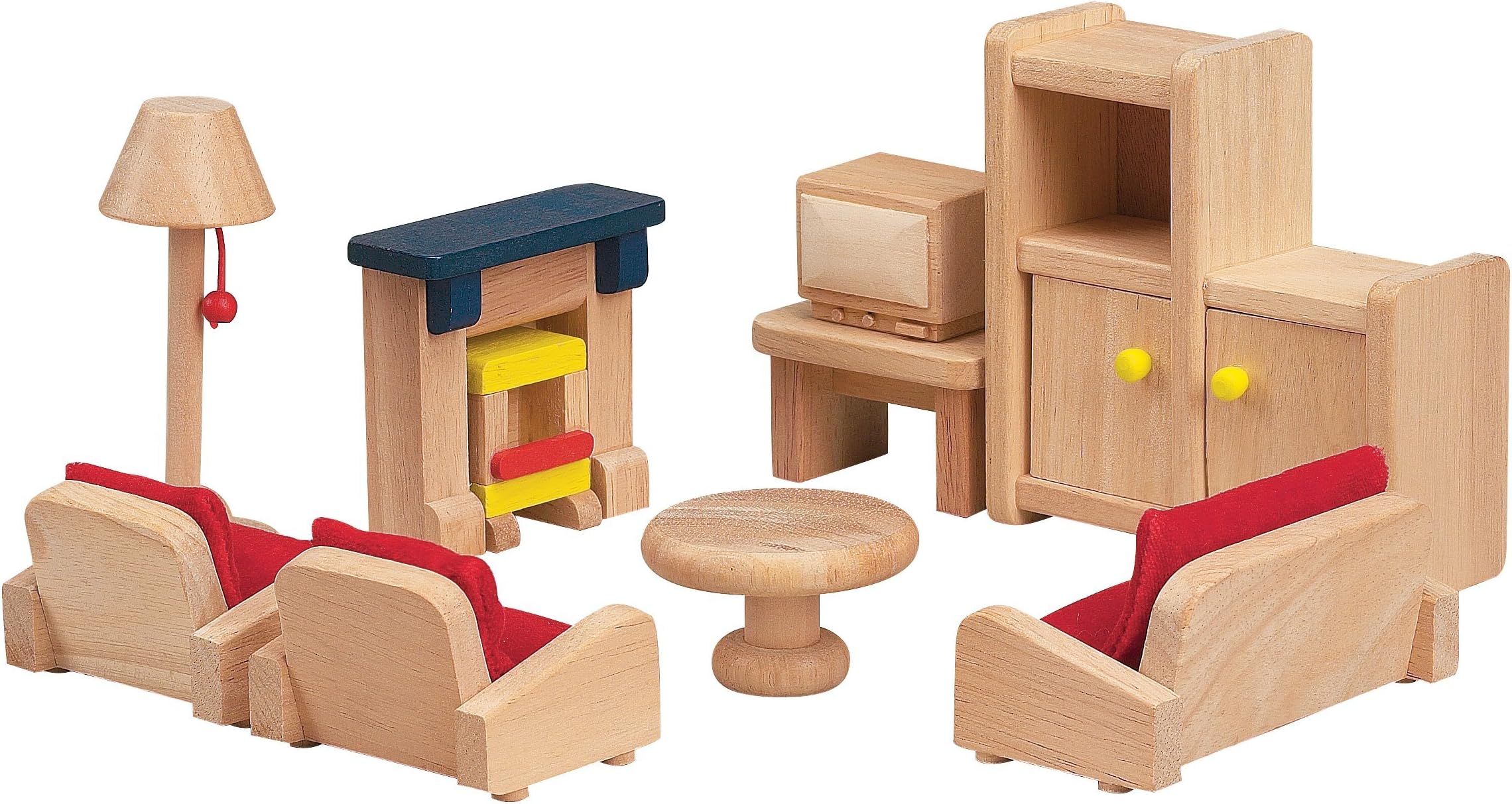 Small World Toys Ryan's Room Wooden Dollhouse - Relaxing in Style Living Room