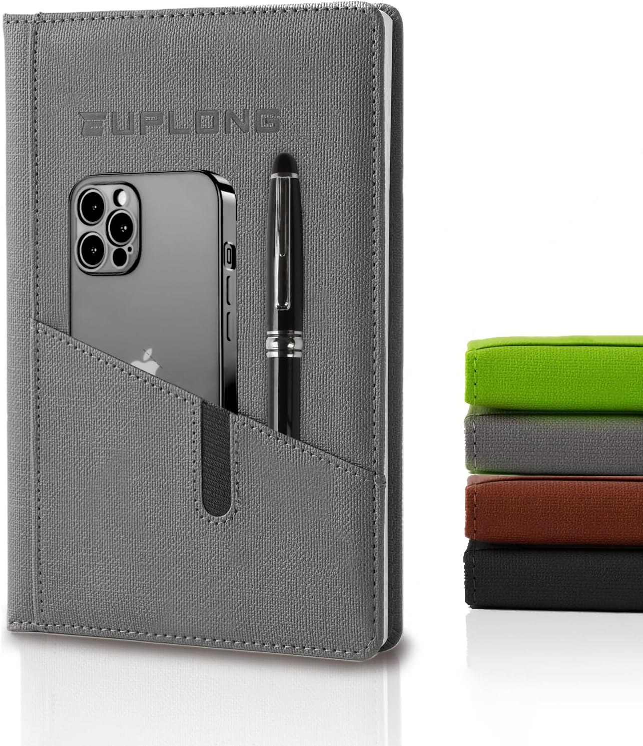 Lined Journal Notebook,200 Pages A5 Hardcover Leather Journals with Cell Phone Strap for Writing,Travel,Business,WorkSchool,Notebooks for Note Taking,Diary Notepad 5.7×8.3