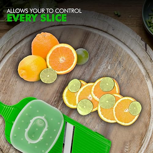 Miniatura 7 de Cortador de mandolina cuchilla de cerámica para mano rallador cortador de cocina cebolla patata verduras exultimate