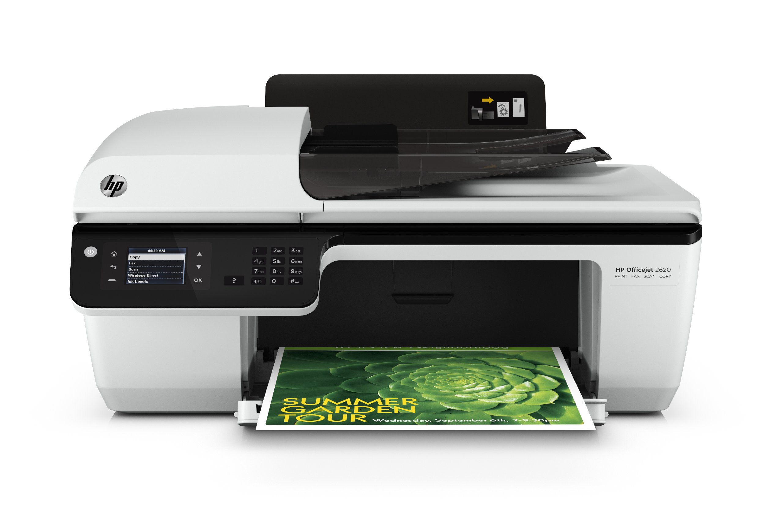 HP Officejet 2620 All-in-One Multifunktionsgerät (Scanner, Kopierer, Drucker, Fax, USB 2.0) weiß/schwarz