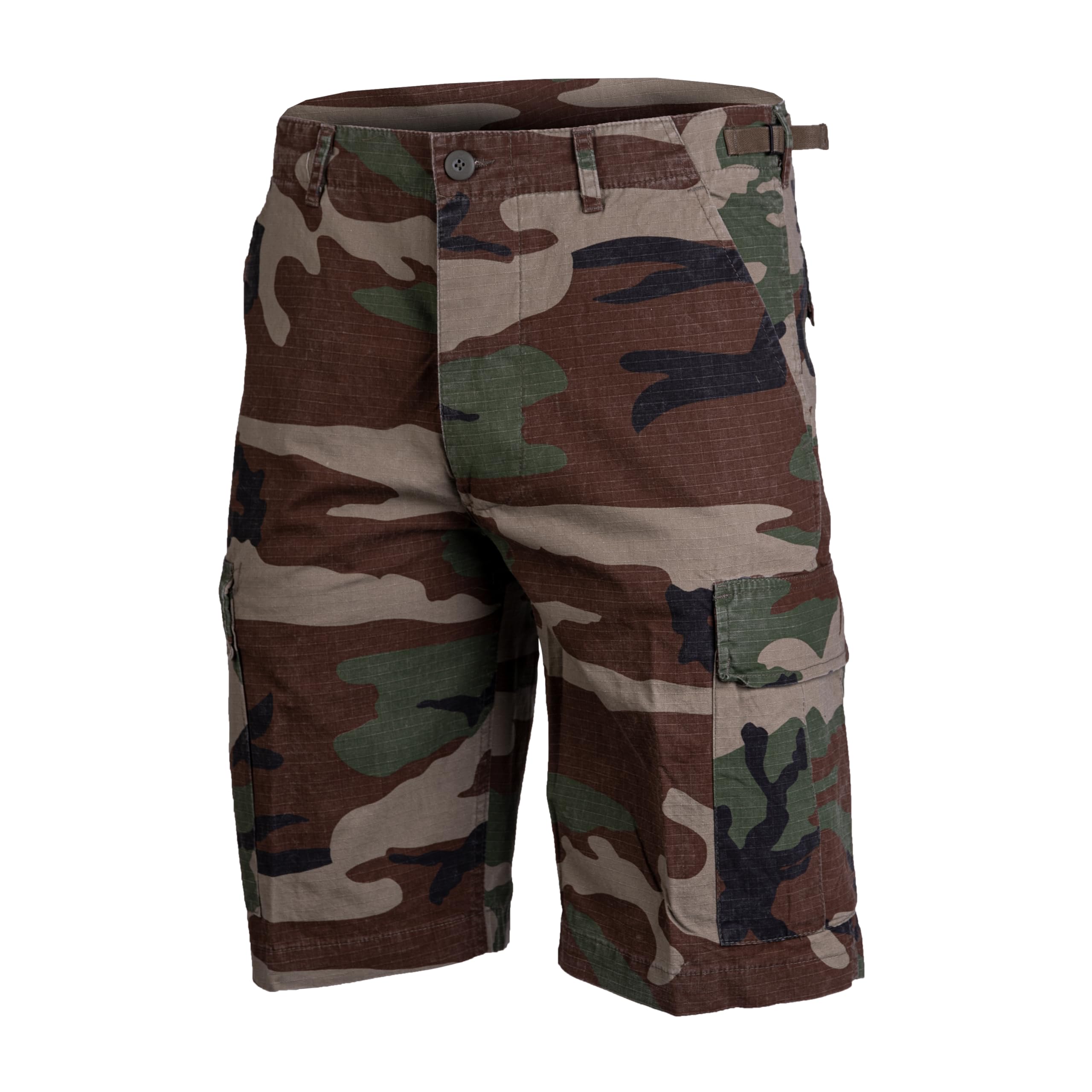 Mil-Tec Men's Woland Bermuda Shorts, Woodland, XL UK