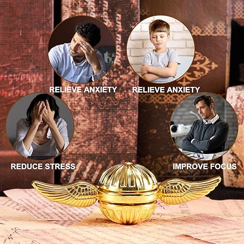 Miniatura 4 de Bola de orbe de metal Fidget Spinner Anti-Ansiedad Alivio del estrés Enfoque Meditación Romper malos hábitos TDAH EDC Finger Spinning Juguetes