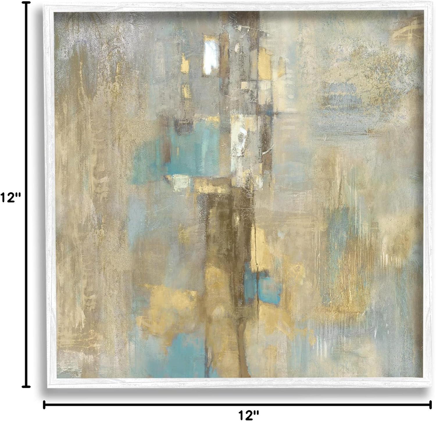 Stupell Industries Modern Shapes Composition Framed Wall Art, Design by Justin Turner