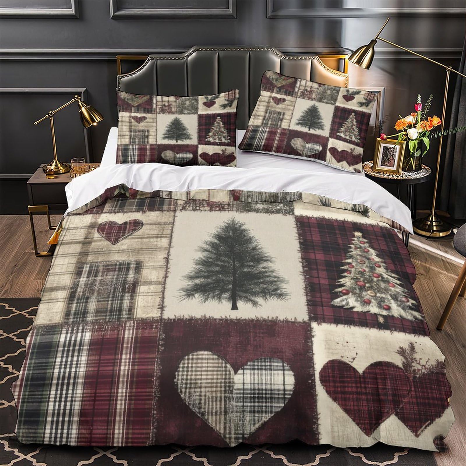Parure de lit hypoallergique microfibre éclair imprimée 3D douce taille King