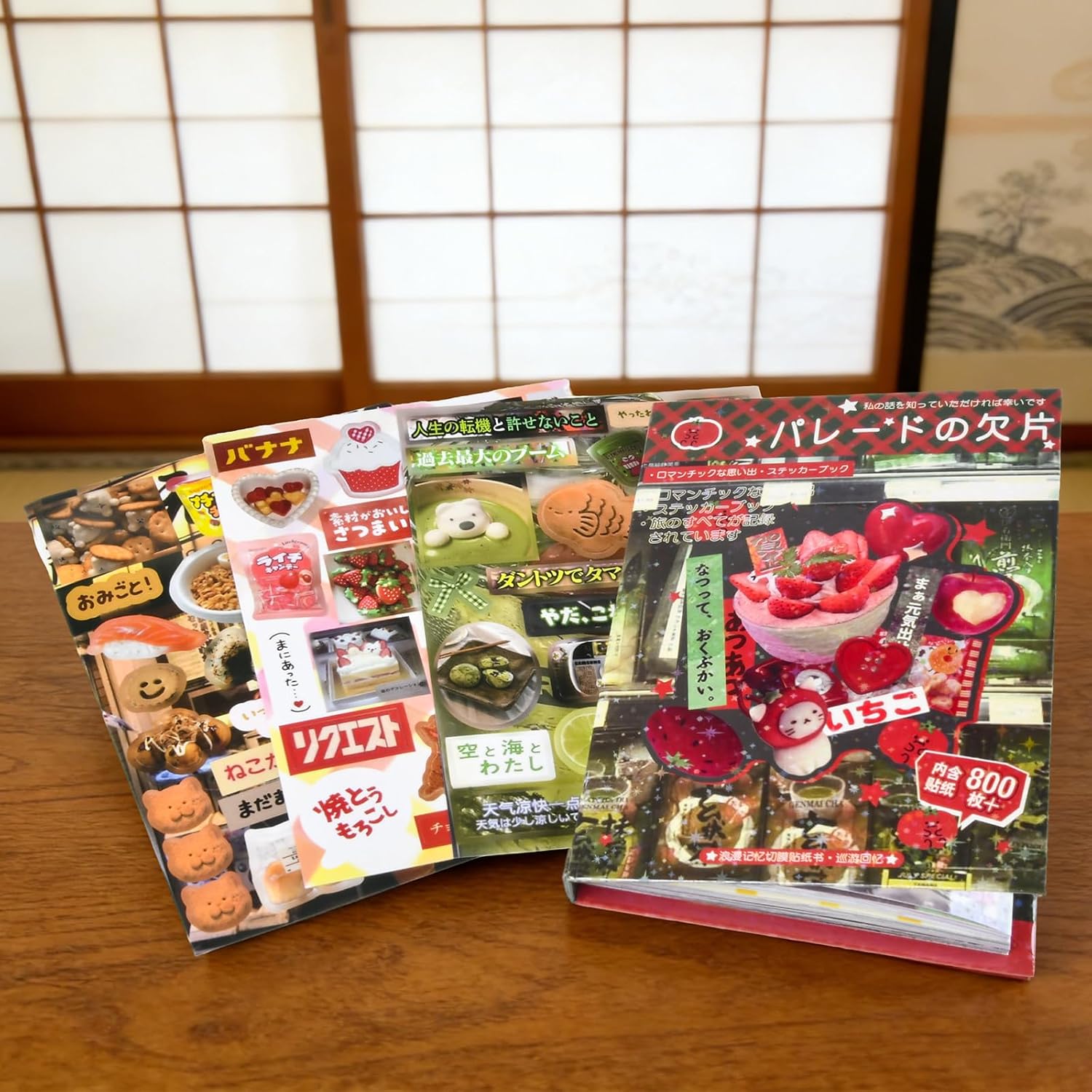 45 Sheets Japanese Sticker Book with 800+ Pcs, Retro Heisei and Romantic Series, Vintage Aesthetic Stickers for DIY Scrapbooking, Journaling, Valentine Gift
