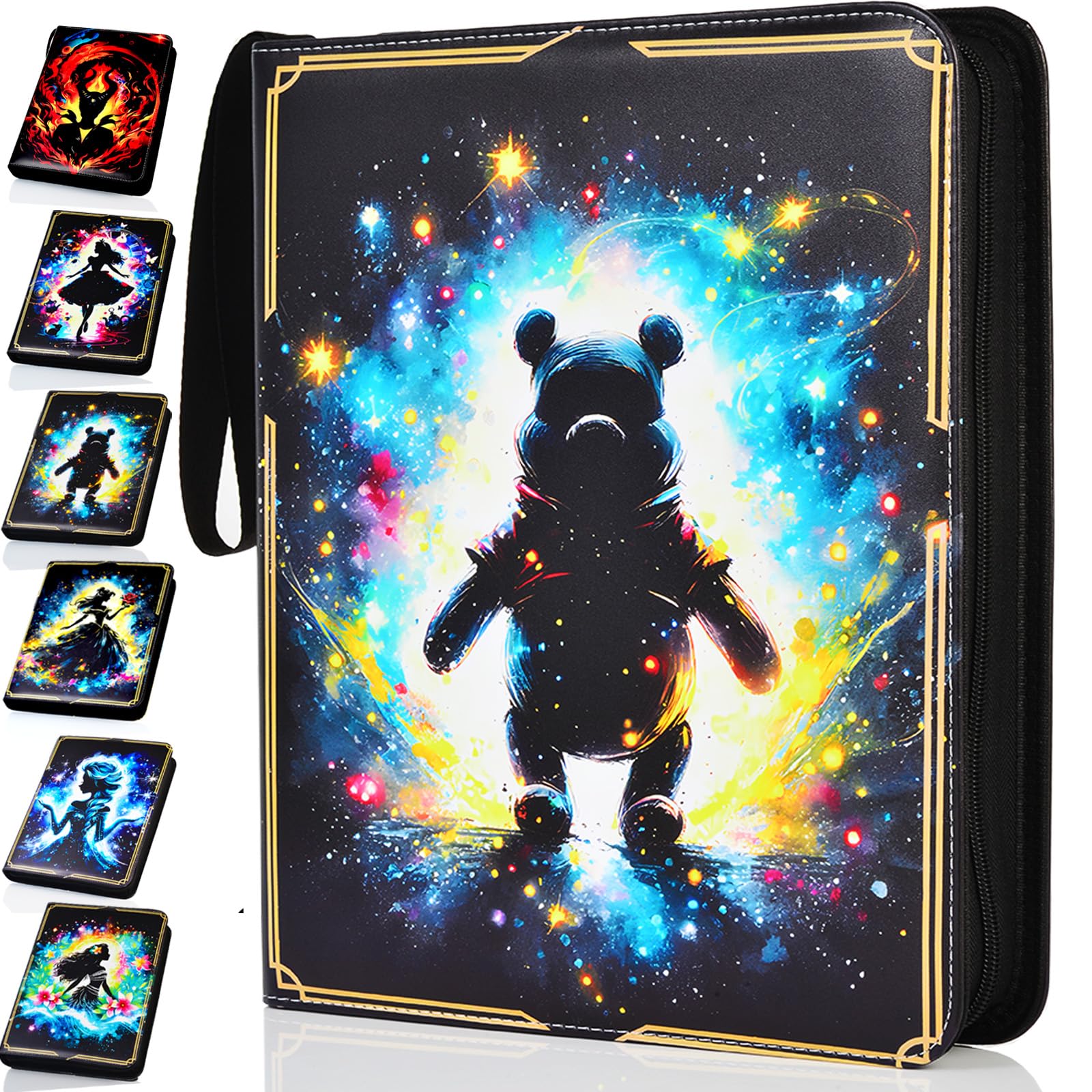 KarlyPro Trading Binder SV-1 for Lorcana & TCG Cards - 990 Pockets, Includes 55 PP Sleeves