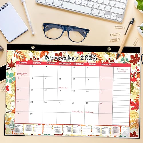 Miniatura 25 de GuassLee Calendario de escritorio 2026-2027 – Calendario mensual de 18 meses de enero de 2026 a junio de 2027, calendario de escritorio grande