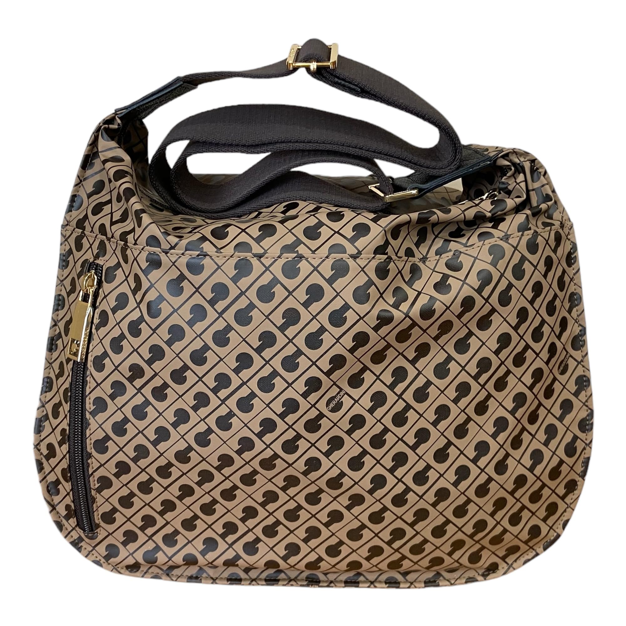 Gherardini BORSA Donna SACCA MEDIA da spalla TASCHE Esterne TRACOLLA REGOLABILE 0260 (TOFFEE)