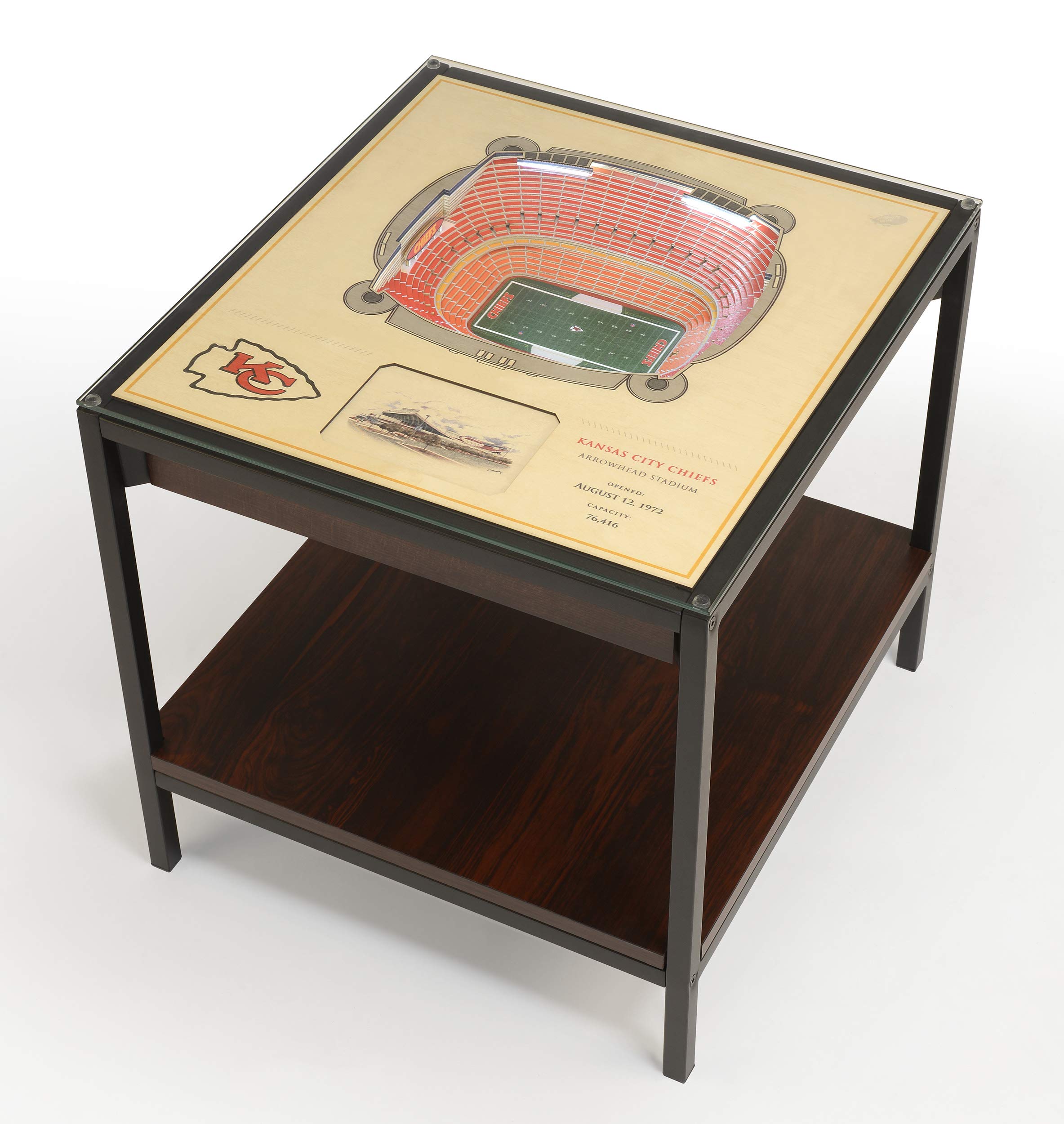 youthefan nfl 25-layer stadiumviews lighted end table