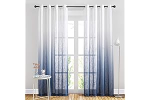 NICETOWN Linen Sheer Ombre Curtains: Gradient Elegance for Your Home Decor