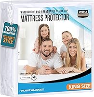 Vista 18 de Utopia Bedding - Protector de colchón de tamaño individual impermeable, paquete de 14 unidades, funda de colchón de rizo de 200 GSM, funda de cama