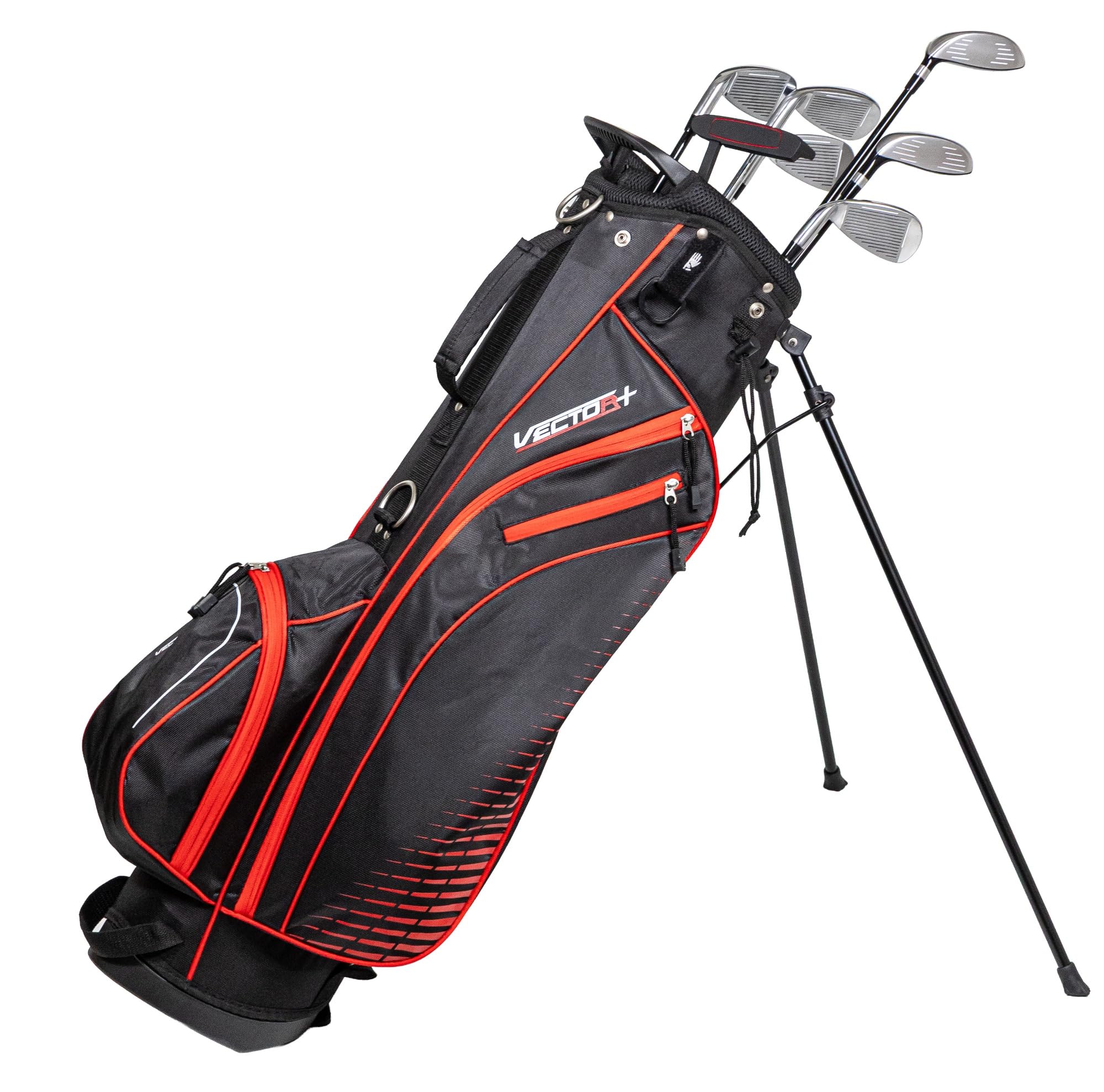 Longridge Men's Vector + Golf Package Set with Cart/ Stand Bag Including Wood, Irons, Putter Golf Clubs