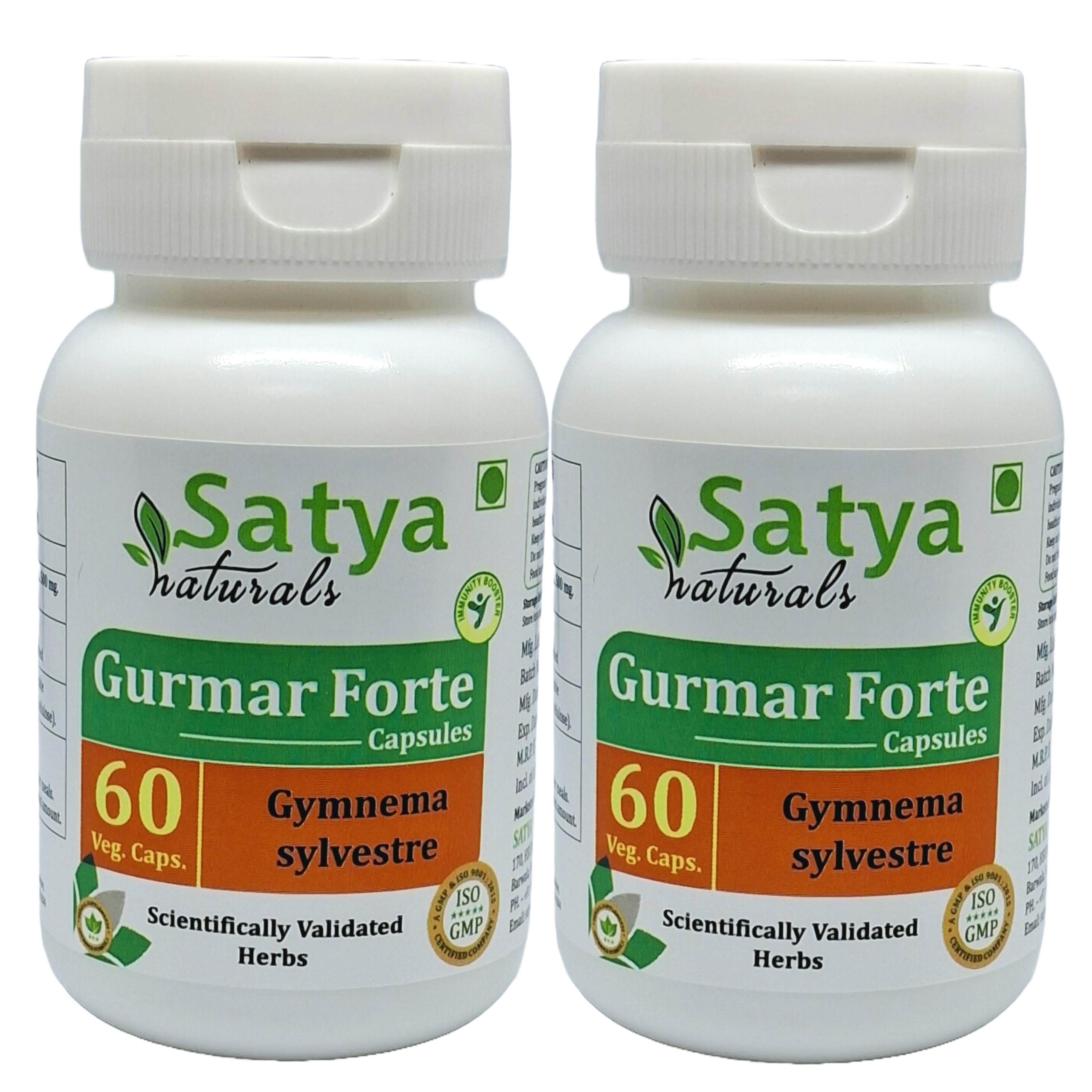 Gurmar (Gymnema Sylvestre) Extract Capsules | 100% Herbal & High Potency | 500 mg. | Supports Sugar Metabolism & Wellness | Pack of 60 Veg. Capsules — Amazon image 7