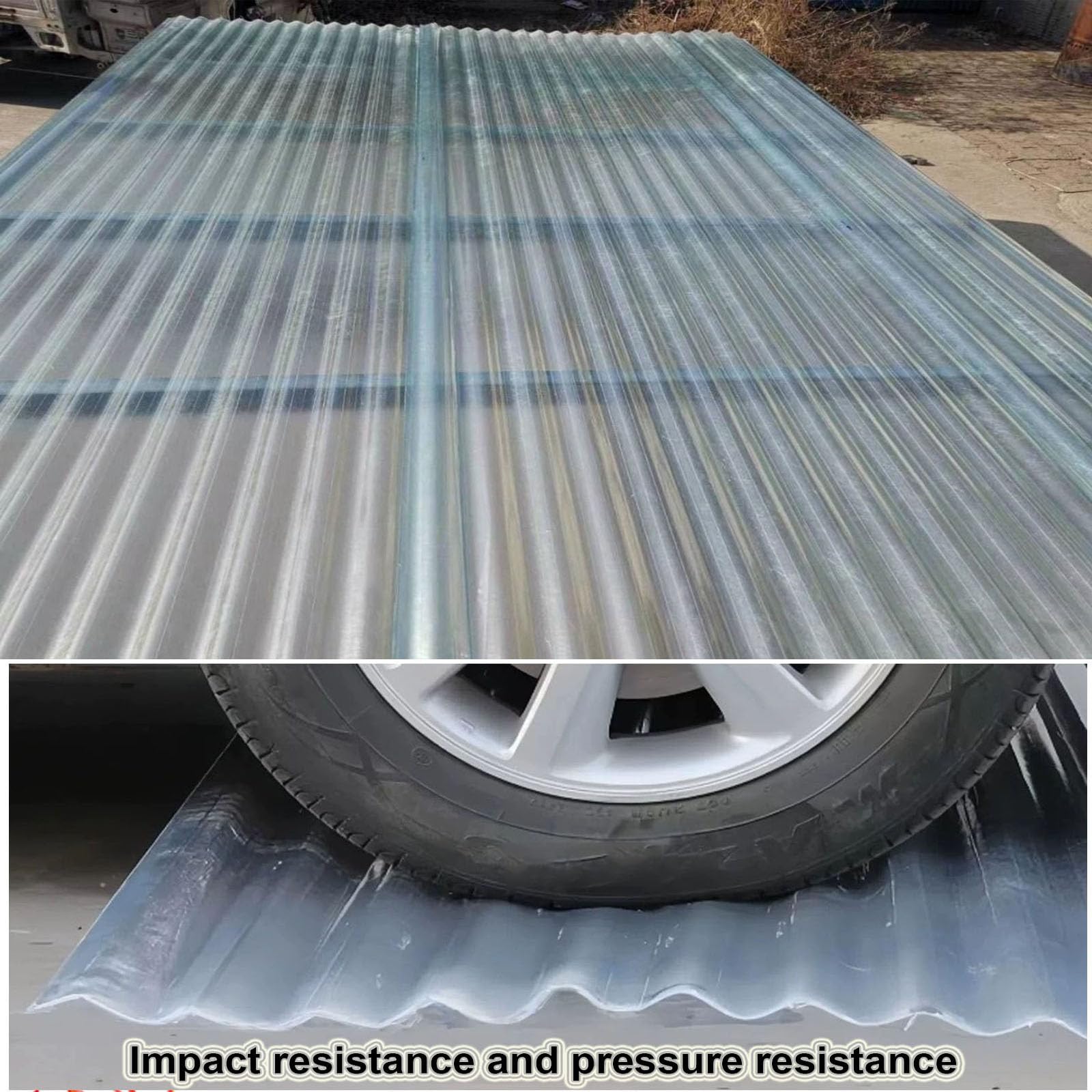 2mm Planchas Transparentes Tejados,2/4/6/9/10/12/16/20pcs Paneles Para Tejado Resistentes Al Impacto,Placa De Iluminación Natural FRP De Protección UV,Chapa Tejado (0.9×0.8m,2pcs)