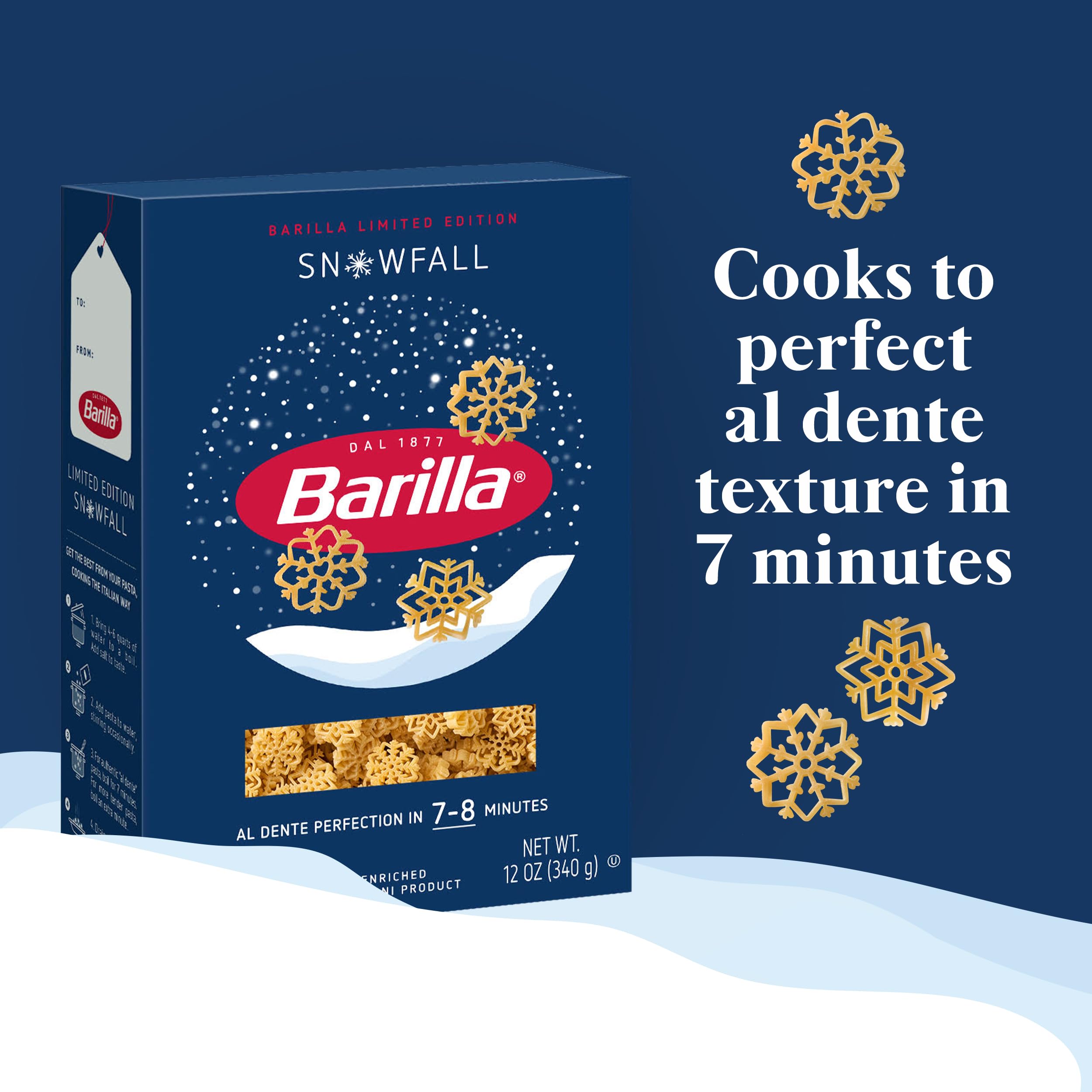 BARILLA Limited Edition Snowfall Pasta 12 oz Box — view 7