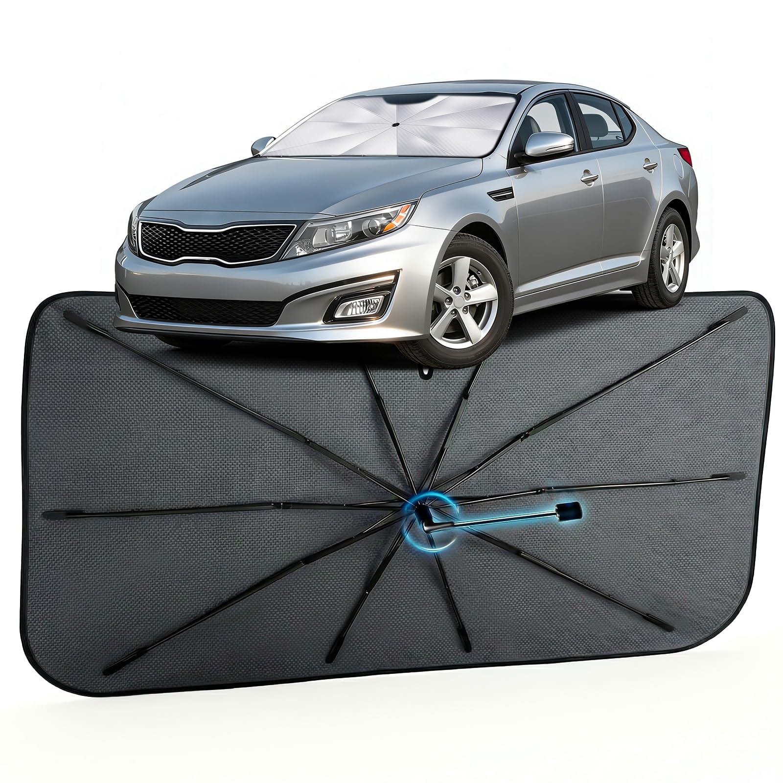Car Windshield Sun Shade Umbrella for Kia Optima 2011-2020, 1:1 Fit