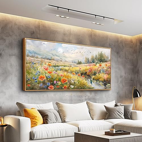 Miniatura 3 de QIYILEXWART Arte de lienzo para pared de sala de estar, decoración de pared para dormitorio, oficina, decoración de pared, pintura de paisaje de