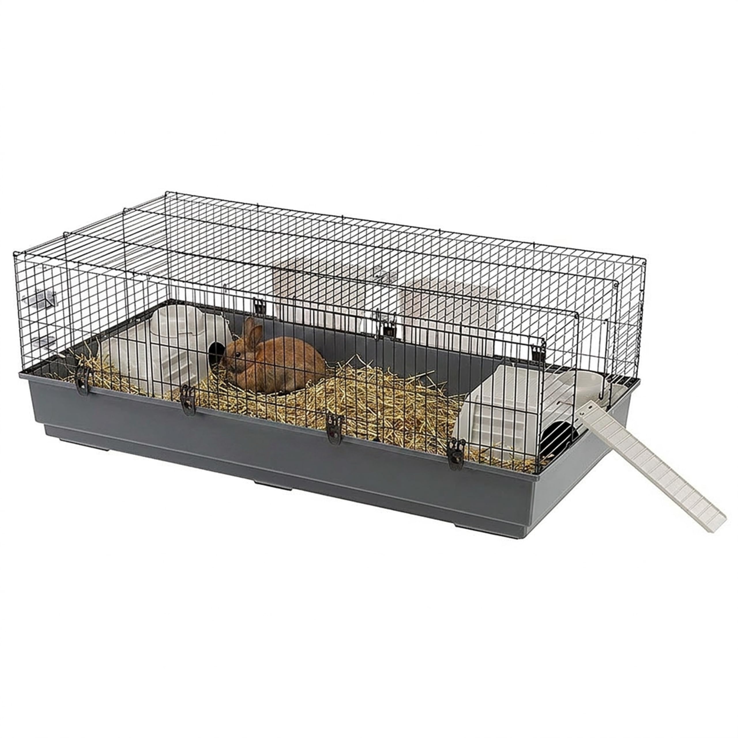 Ferplast Rabbit 140 Cage, 140 x 71 x 51 cm, Black