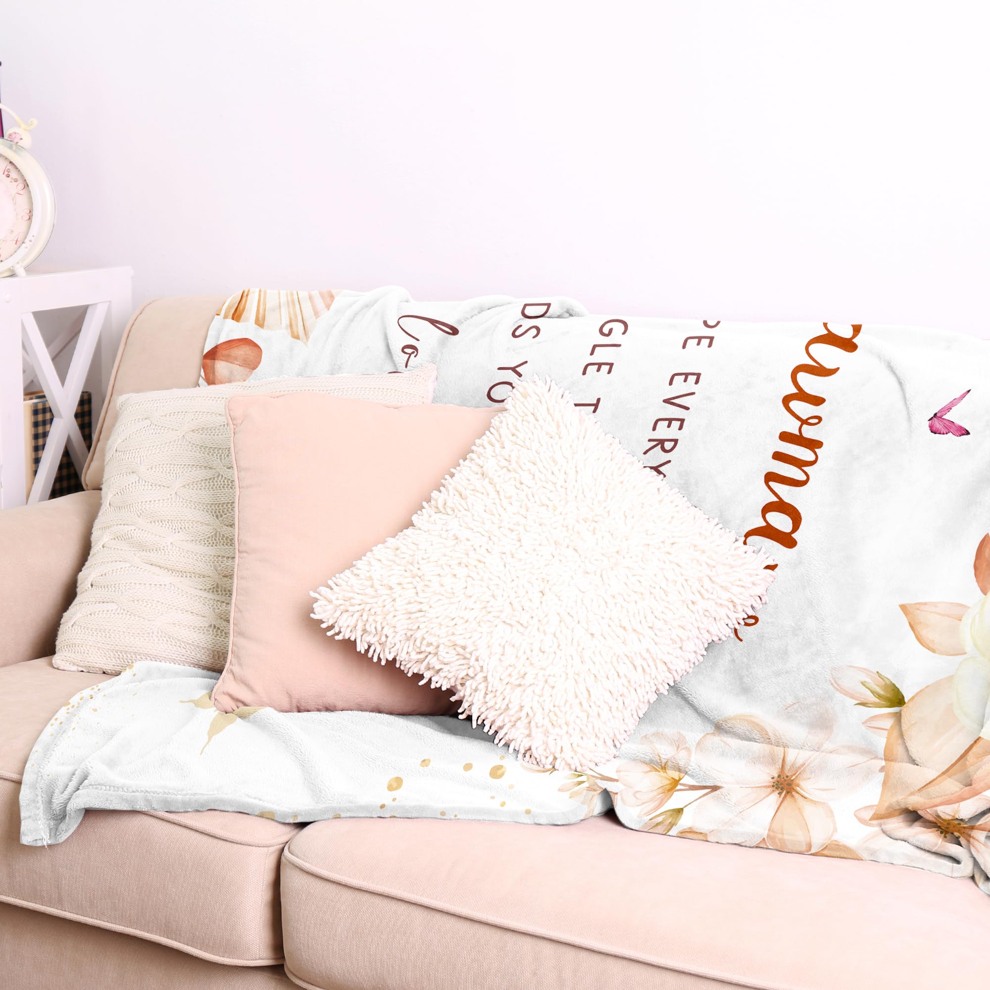 Mawmaw Blanket 60" X 50" - Mawmaw Gifts - Mothers Day Mawmaw Gifts - Birthday Gifts for Mawmaw - Best Maw Maw Ever Gift from Grandkids/Grandchildren