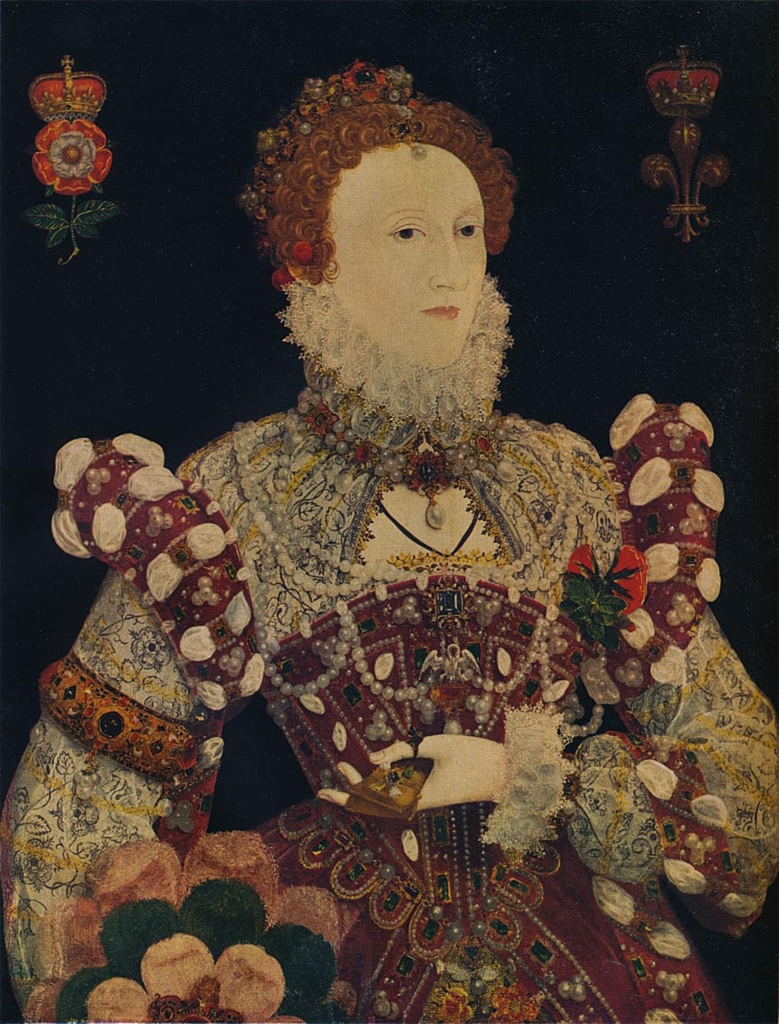POSTERIIk Famous Modern Artwork Art Mural Elizabeth I Queen and Ireland by Nicholas Hilliard Oil Paintings Pictures for Home Decor 60x90cm