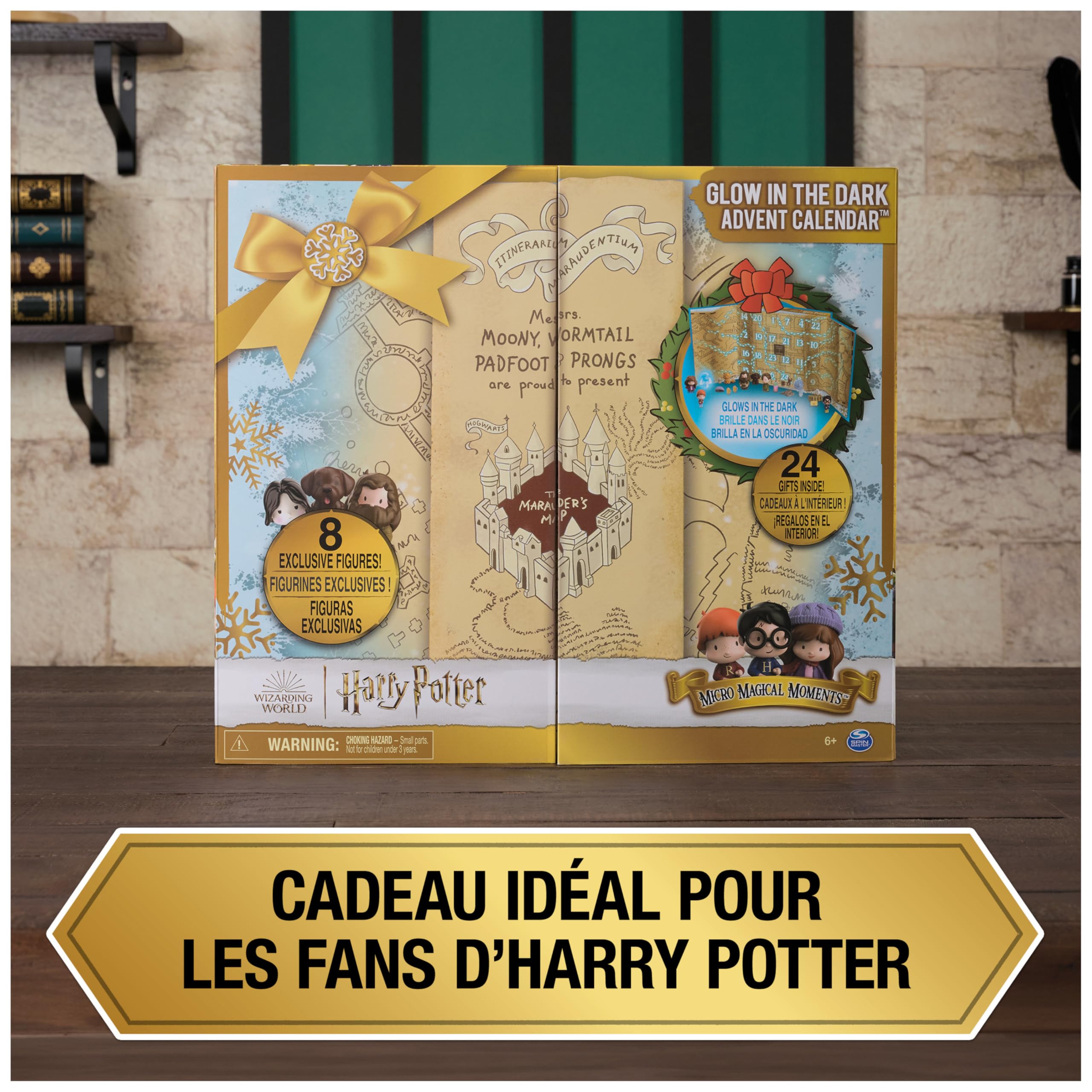 Wizarding World - Calendrier de l'Avent Harry Potter Moments Magiques - Calendrier de L'Avent pour Noël Avec 24 Surprises, Figurines Harry Potter Accessoire - Jouet Enfant 6 Ans et plus