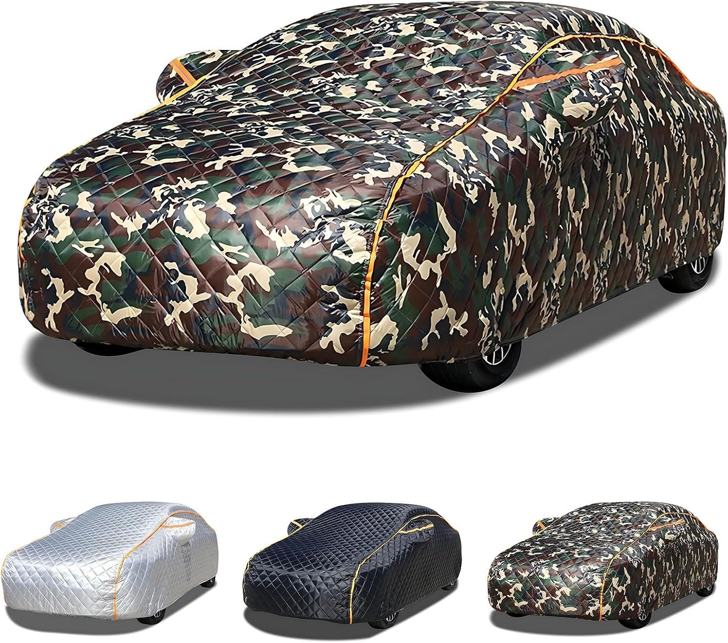 Car Cover Waterproof Fits for 5-Door Ford Bronco Sport 2021-2024, All Weather Car Covers Outdoor Waterproof, for Automobiles Winter Snow car Cover, with Zipper(Multi-Colored)