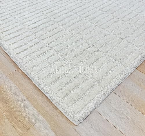 Miniatura 4 de Allen Home - Alfombras tradicionales de lana Capitola por Allen Home, duraderas, 100% lana, copetudas a mano, para sala de estar, comedor,