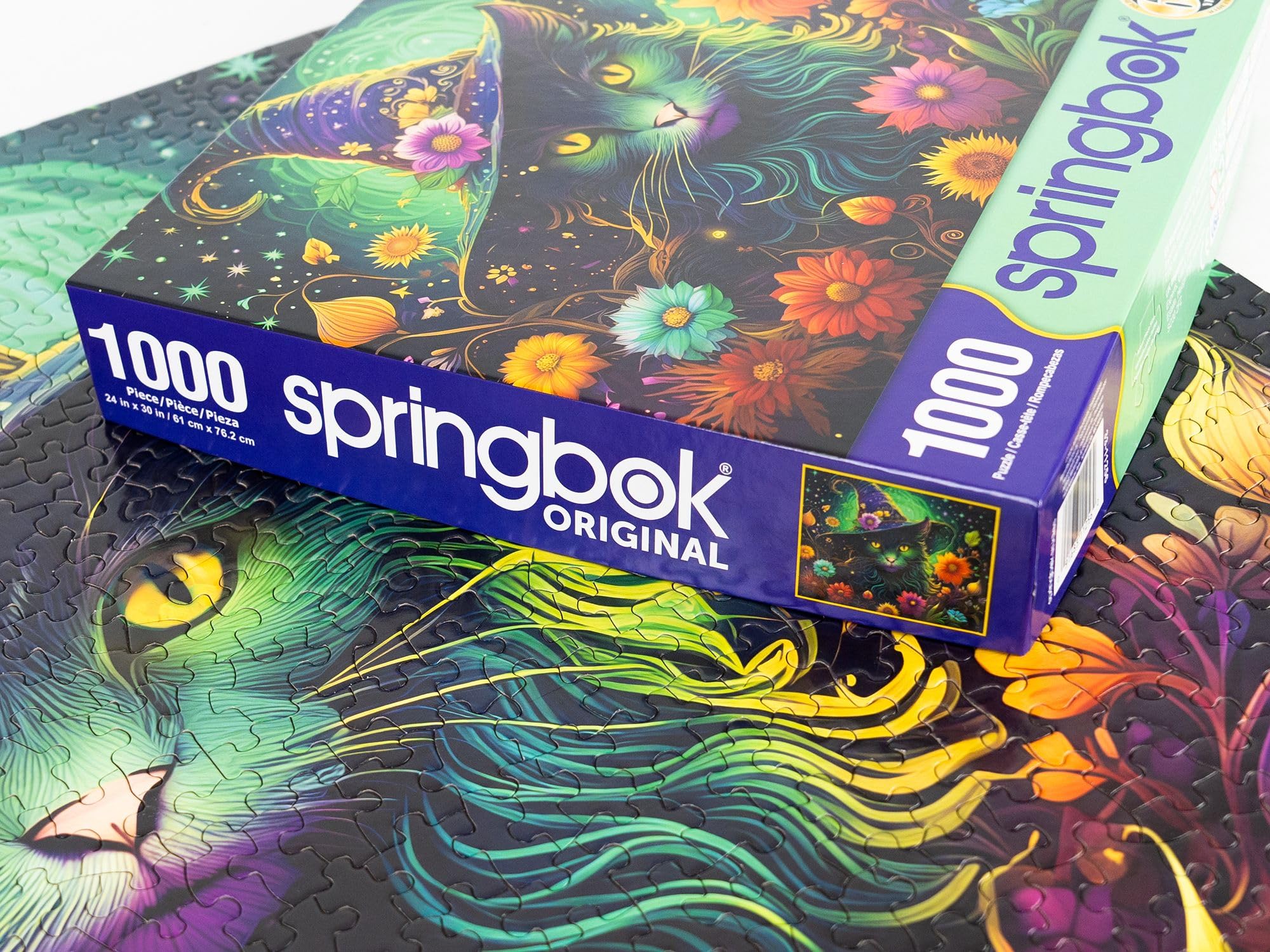 Springbok Halloween Haunted House - 1000 Piece Jigsaw Puzzle for Adults - Made in USA: Enchanted Cat