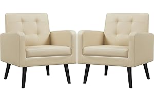 Yaheetech Lobby Seating - Mid-Century Modern Armchair for Offices, Cafes, and Living Rooms