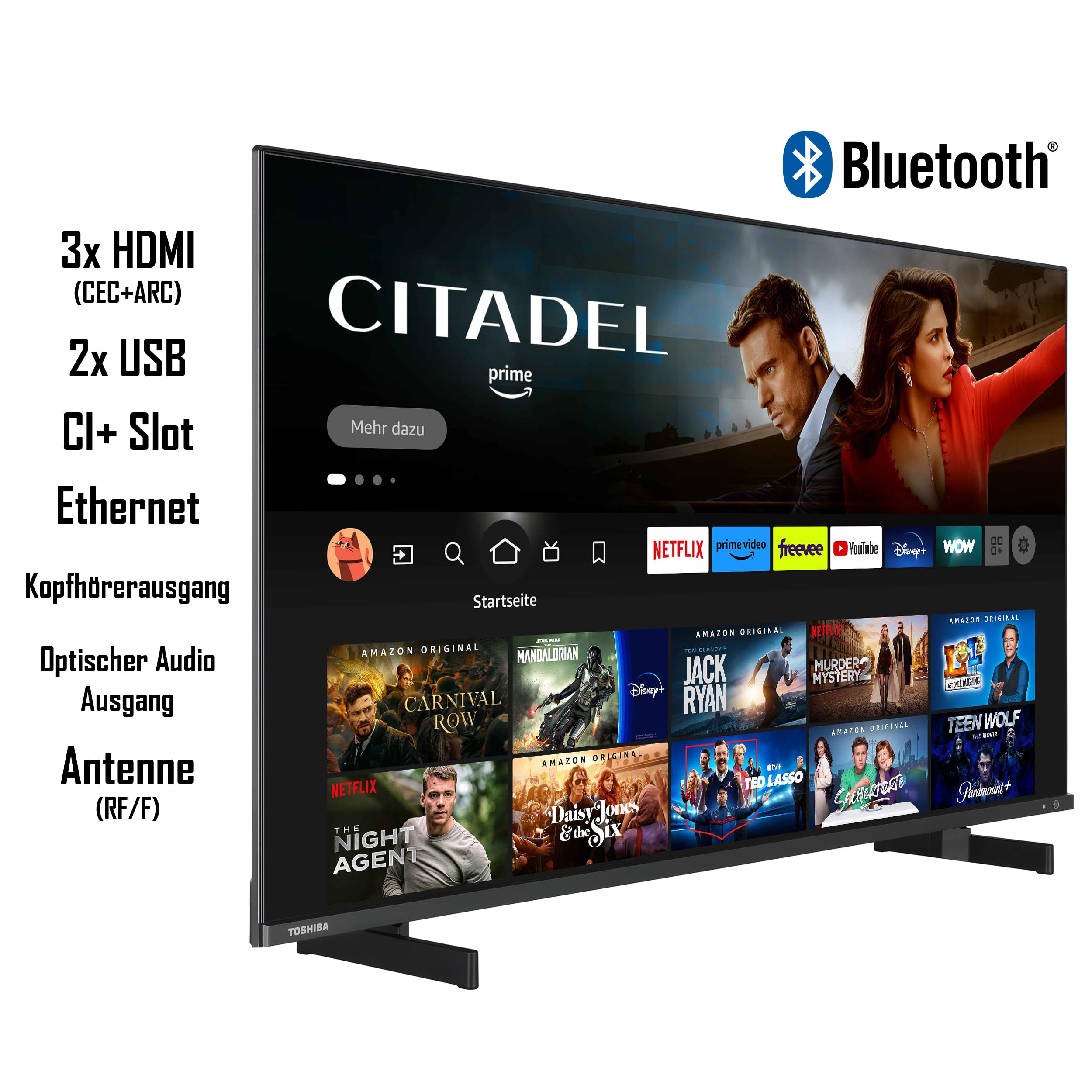 Toshiba 55QF5D63DA QLED 4K Smart Fire TV - Dettaglio