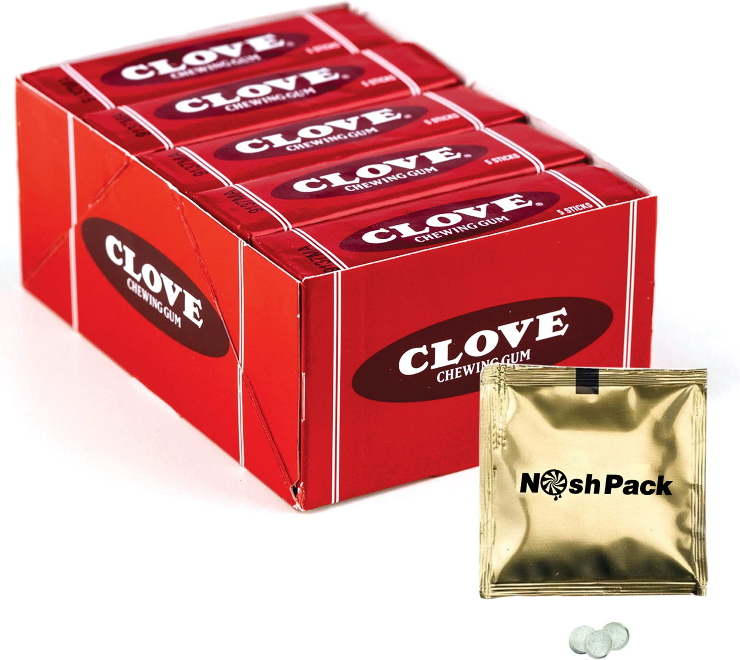 Beemans Black Jack Clove Chewing Gum 5 Packs of Each