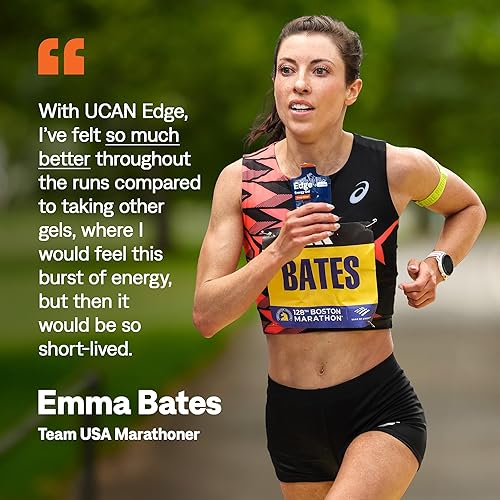 Miniatura 7 de UCAN Edge Energy Gel Shots, naranja y mango (12 paquetes de 2 onzas) para correr, entrenar, entrenar, fitness, ciclismo, crossfit, sin azúcar,
