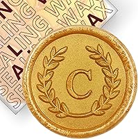 Vista 89 de 50 calcomanías adhesivas de sello de cera con letra M rosa, hechas a mano, sin necesidad de sellar, rasgar y usar calcomanías de cera