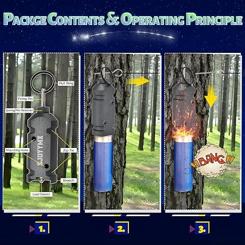 Miniatura 6 de Dispositivo de alarma de alambre de viaje de aluminio calibre 12 Alarma de tienda de campaña de viaje al aire libre Perímetro de seguridad Sistema