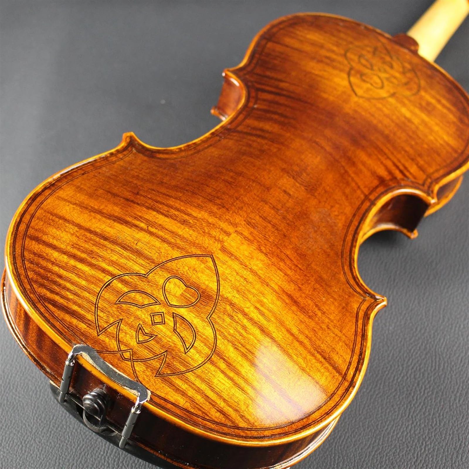 Kit Di Violino Professionale Custodia E Arco Per Violino Fatto A Mano Con Doppio Intarsio 4/4