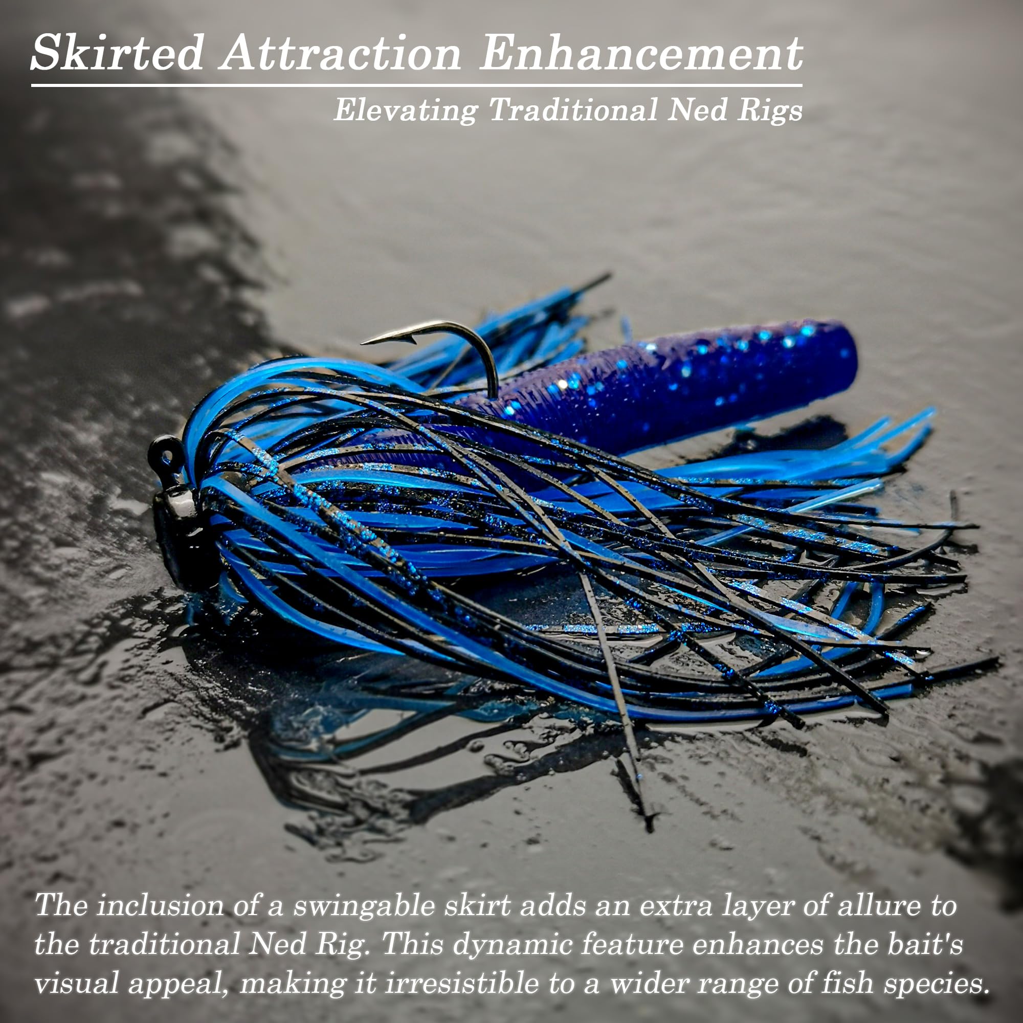 Swim Jig VMSIXVM Ned Rig Jig Heads Fishing Lures Kit, Ned Rigs