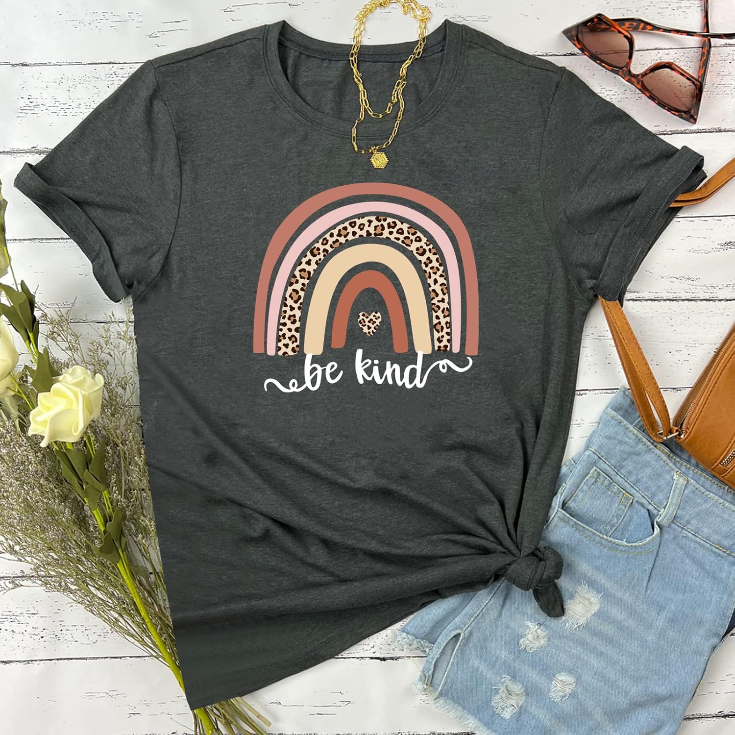 YITAN Women Graphic Tees Cute Soft T Shirts - Image 2