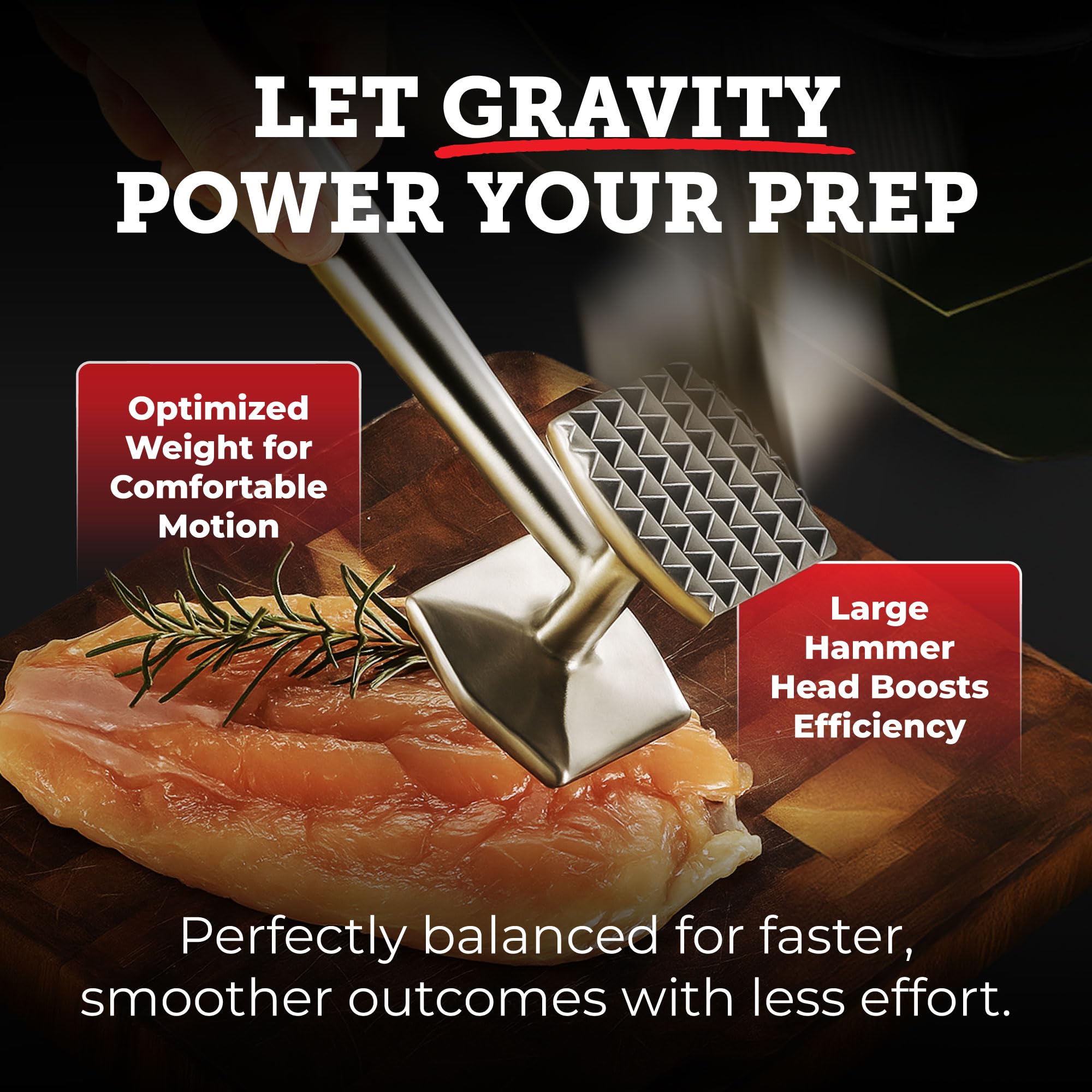 Lightyear Stainless Steel Meat Tenderizer -4