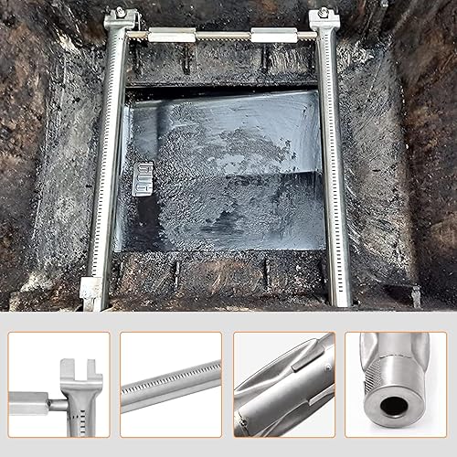 Miniatura 6 de Quemador de parrilla 69785 y placas de calor 7635 Spirit para E210, E220, S210, S220 Series con control frontal, piezas de repuesto de parrilla para