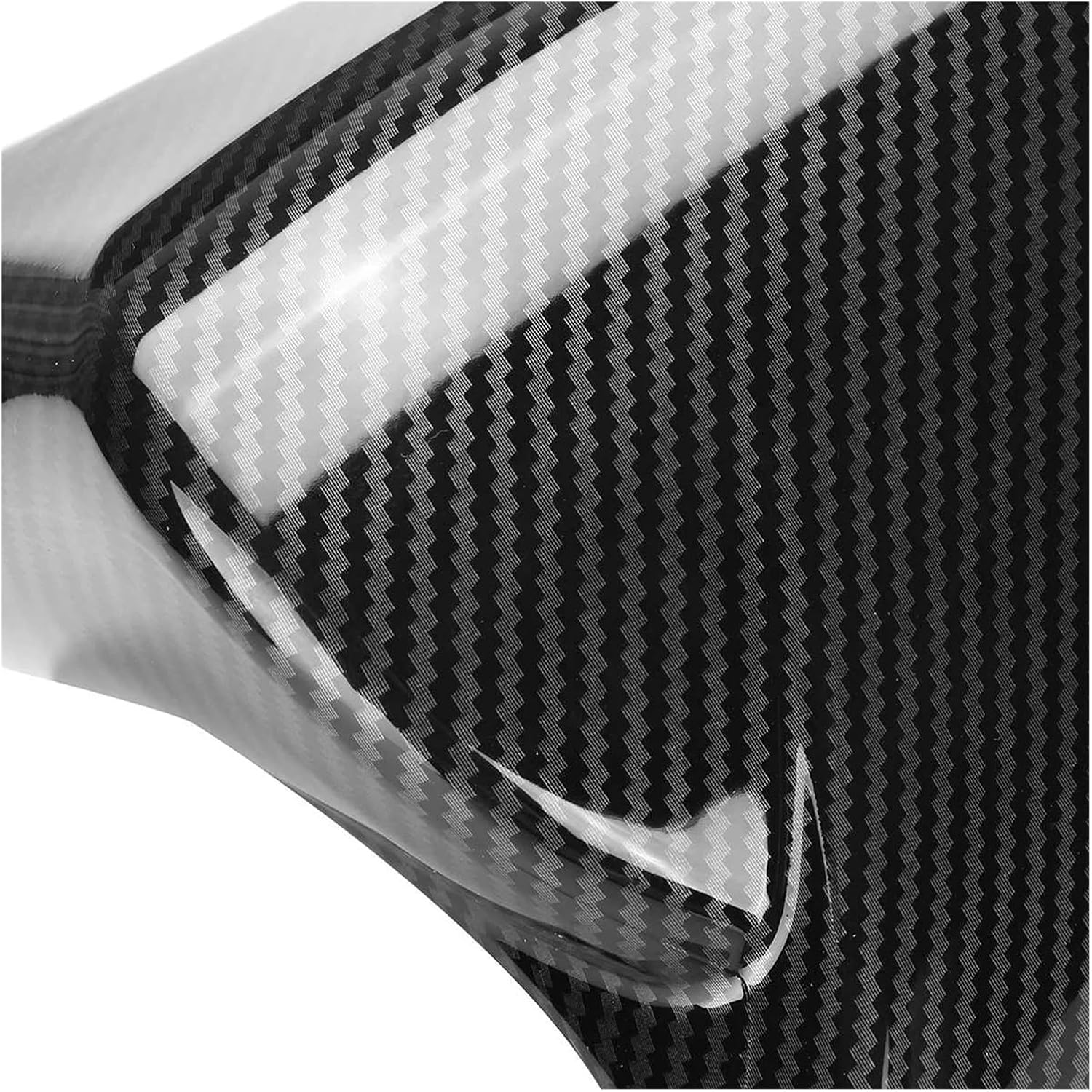Pair Car Side Rearview Mirror Cover Cap Shell Case Compatible for Lexus IS200 250 300 350 2014-2020 M Style Rear View Mirror Cover Cap(Carbon Black)