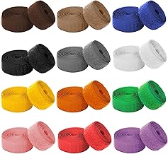 Tape for Sewing, 24 Metres for Sewing with Scissors, Tape Sewing 20 mm Wide, Extra Strong Hook Tape and Tape, Not Self-Adhesive (12 Colours)