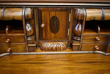 Crafters and Weavers Legacy Escritoire Secretary Desk - Brown Walnut