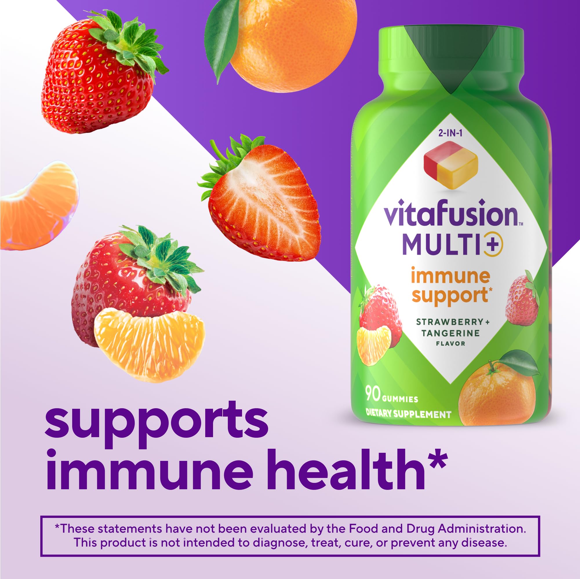 Vitafusion Multivitamin Gummies + Immune Support | 90 Adult Gummy Vitamins — Amazon image 6