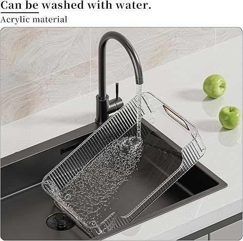 Miniatura 7 de KSDSOAM Organizador de encimera de baño de 2 niveles, organizador de cosméticos para el cuidado de la piel para perfumes, organizadores de baño y