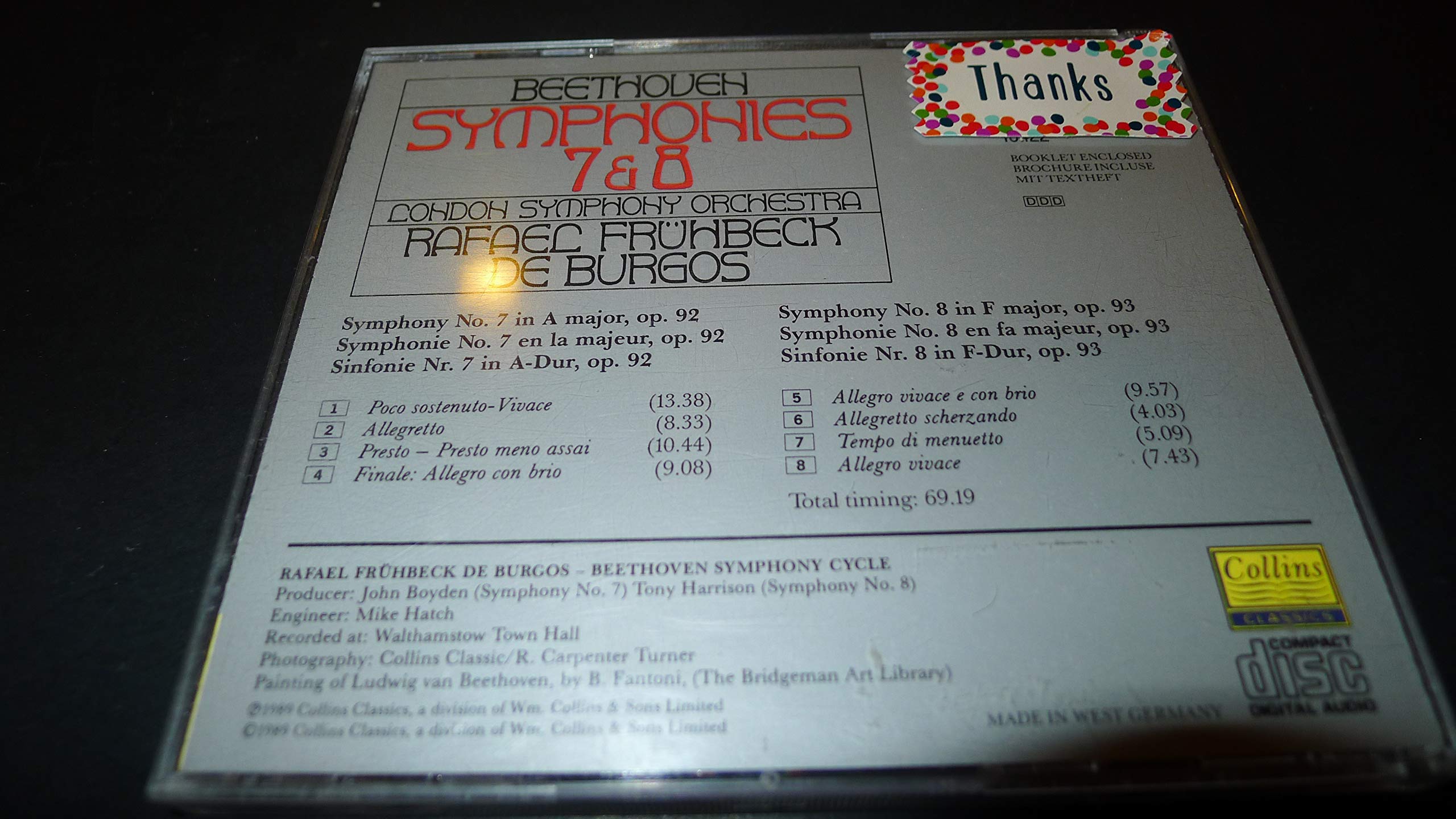 Symphonies 7 & 8