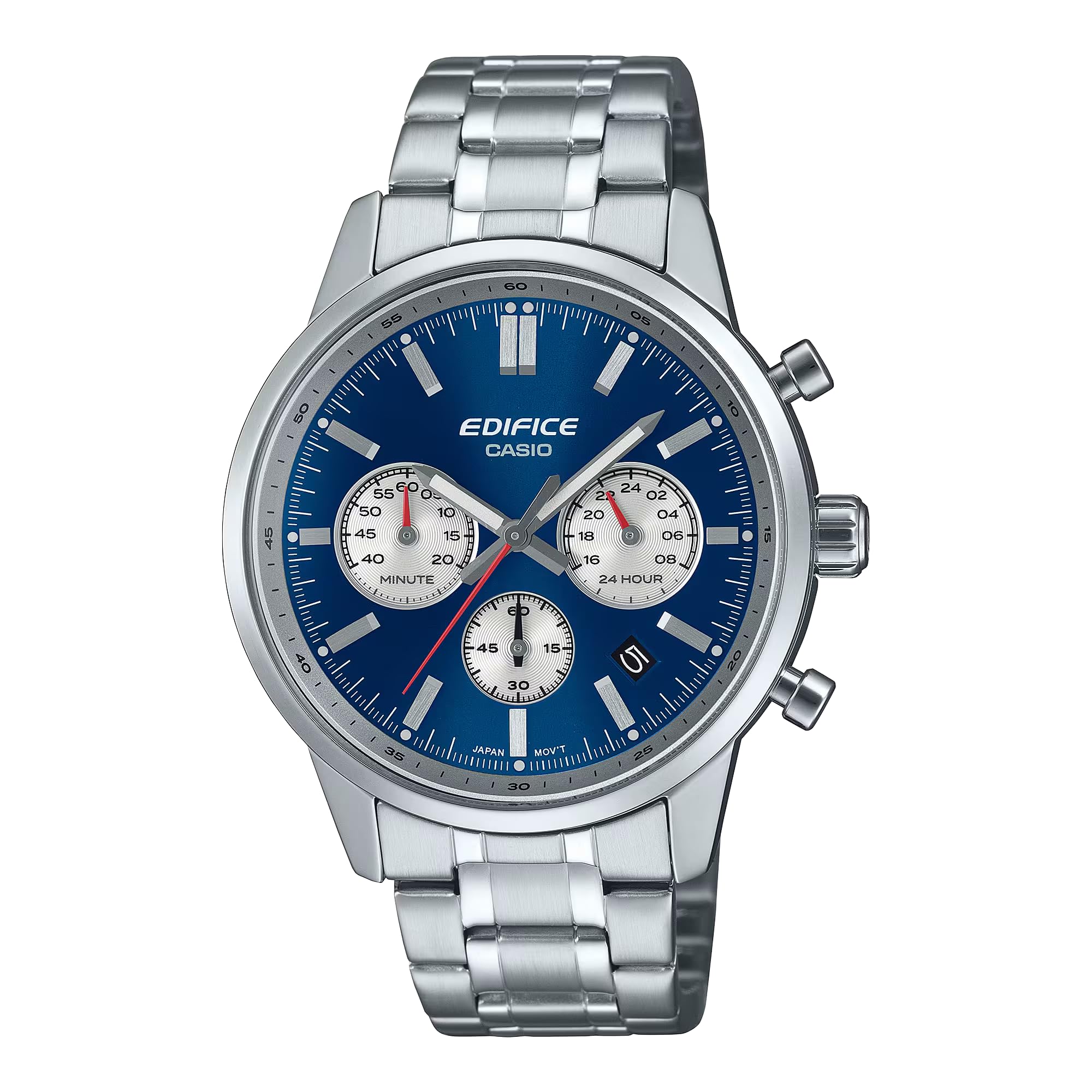 Casio Relógio digital analógico masculino ED656 com pulseira de