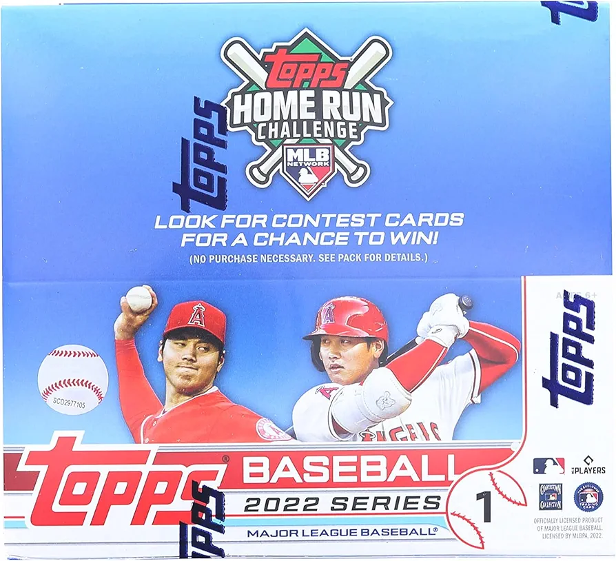 Amazon.com: 2022 Topps Series 1 Baseball 24 Pack Retail Box - 16