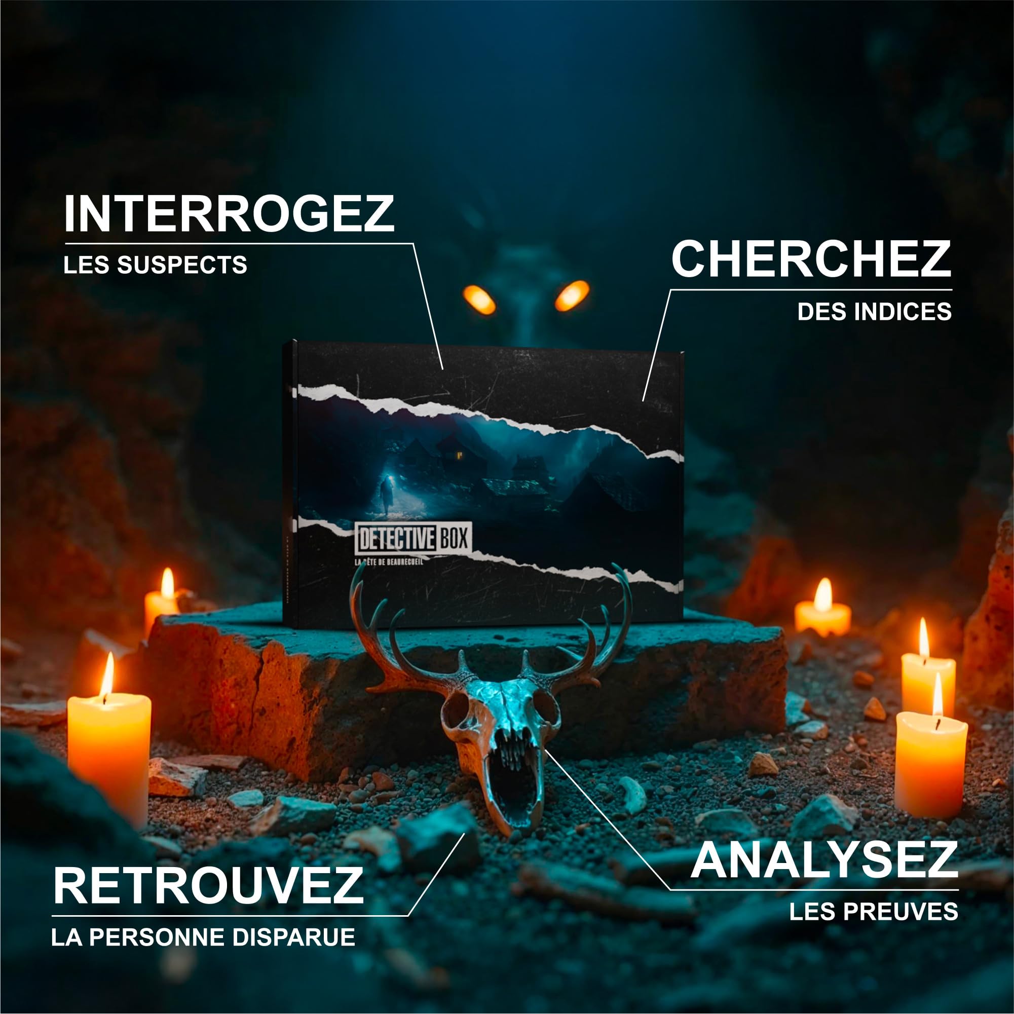 La Bête de Beaurecueil - Enquête immersive dans Les Alpes - Jeu d’Investigation & énigmes - Escape Game narratif - Traque (3h de Jeu, 1 à 5 Joueurs, dès 14 Ans, Connexion Internet)