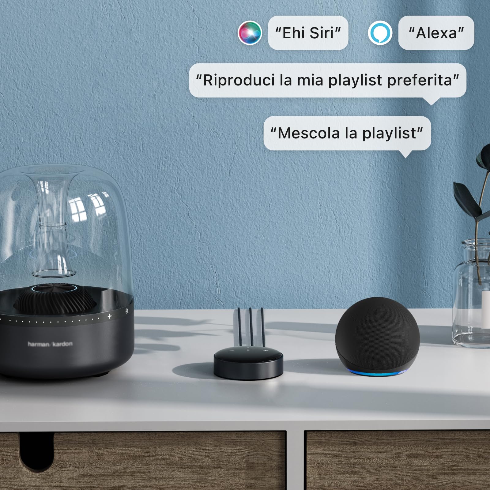WiiM Mini Lettore audio wireless AirPlay 2 stereo multiroom preamplificatore compatibile Alexa Siri alta risoluzione