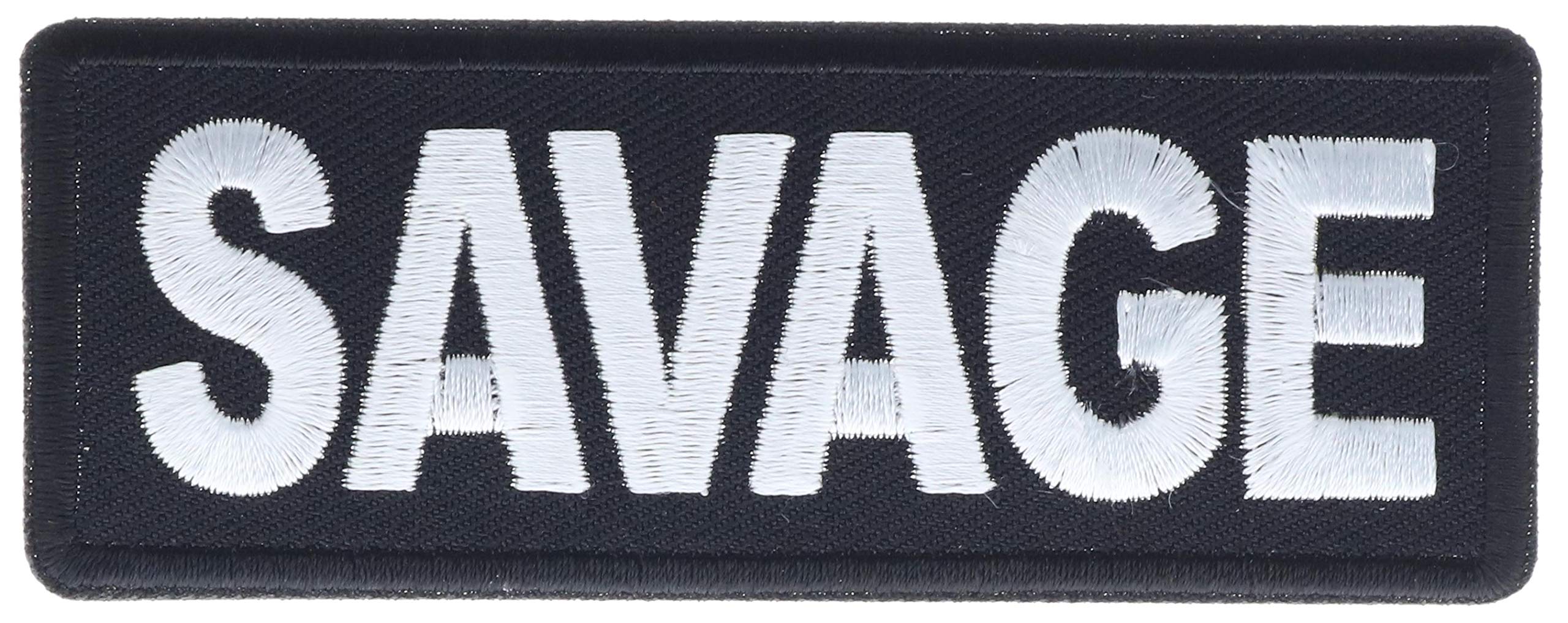 Savage 4" Embroidered Hat Patch IVANP6393 F4D30L
